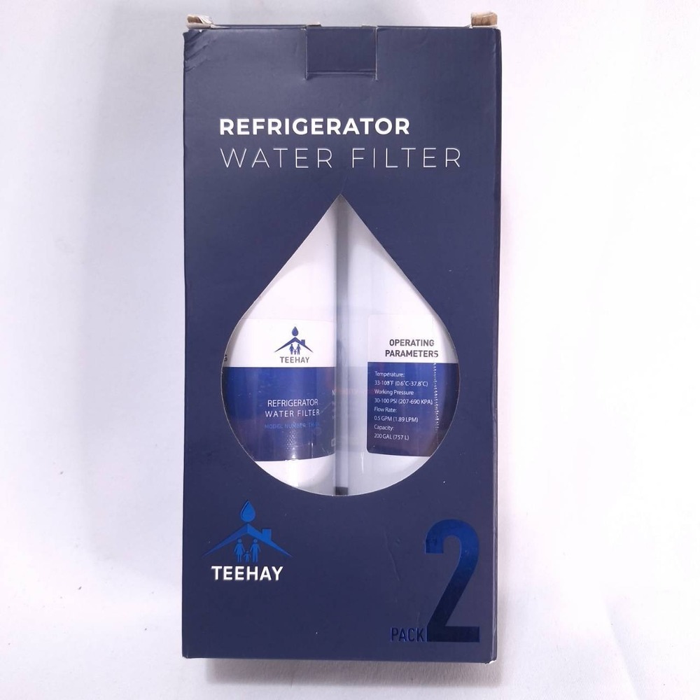 TEEHAY Refrigerator Water Filter 2 Pack TH-04‎ Replacement WF3CB Frigidaire